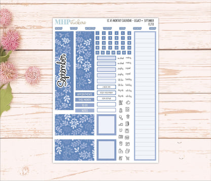Monthly Headers for A5 Erin Condren Planners. LEGACY Color Way || EC218