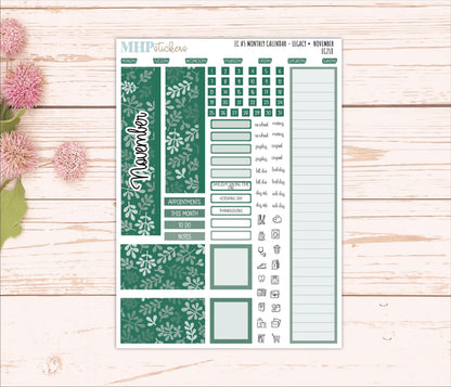 Monthly Headers for A5 Erin Condren Planners. LEGACY Color Way || EC218
