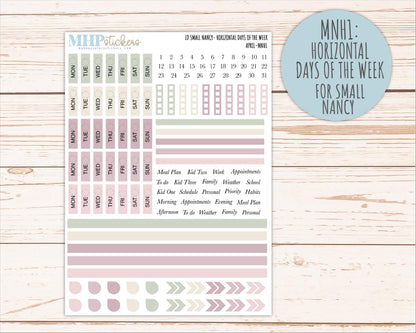 APRIL 2026 Neutral Collection Stickers for Small Nancy & Anne. Laurel Denise Planners || MN
