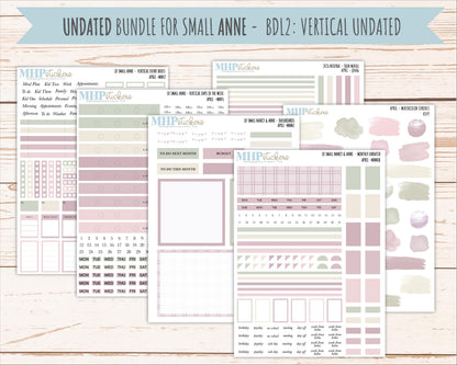 APRIL 2026 Neutral Collection Stickers for Small Nancy & Anne. Laurel Denise Planners || MN