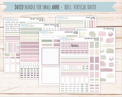APRIL 2026 Neutral Collection Stickers for Small Nancy & Anne. Laurel Denise Planners || MN