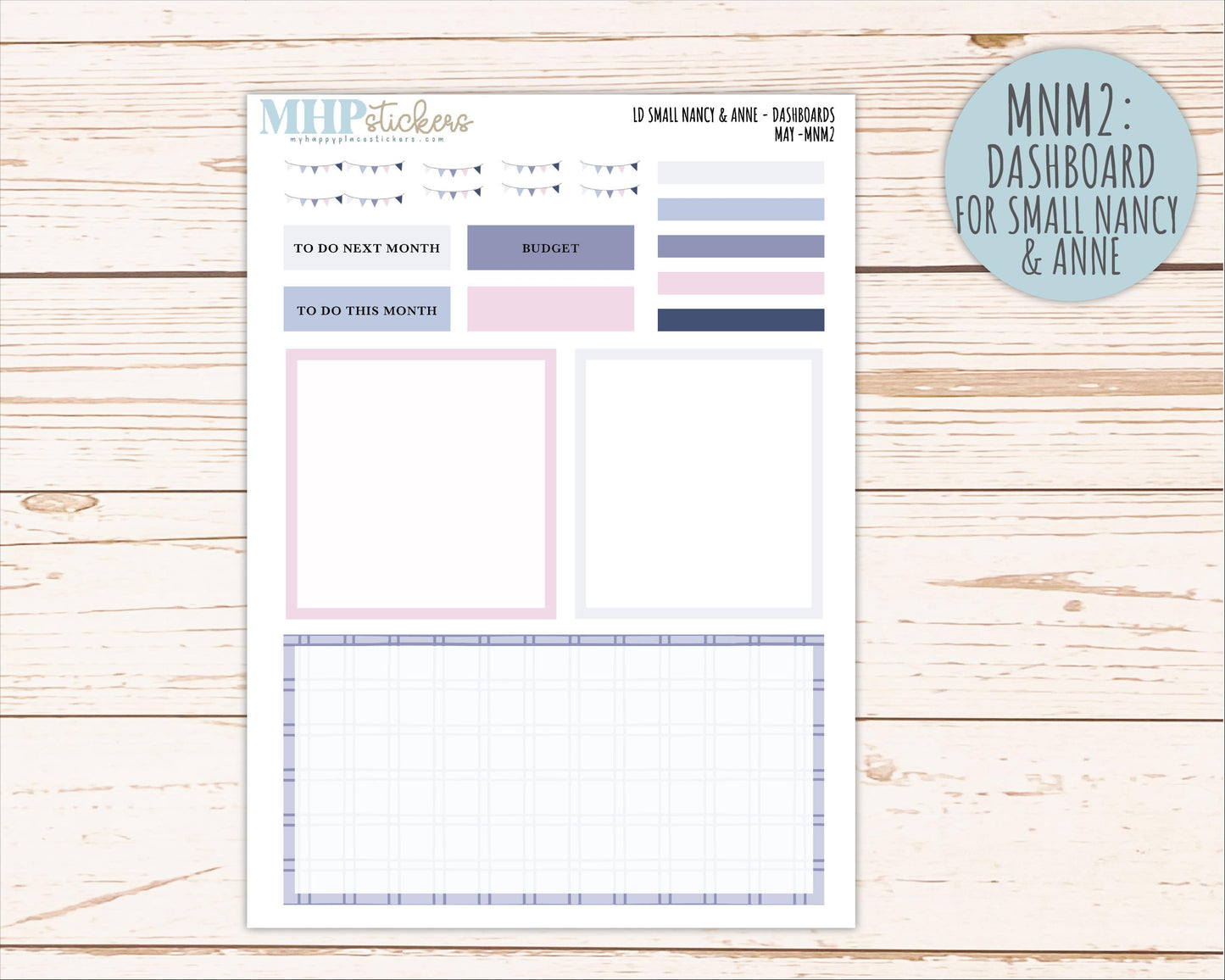 MAY 2026 Neutral Collection Stickers for Small Nancy & Anne. Laurel Denise Planners || MN