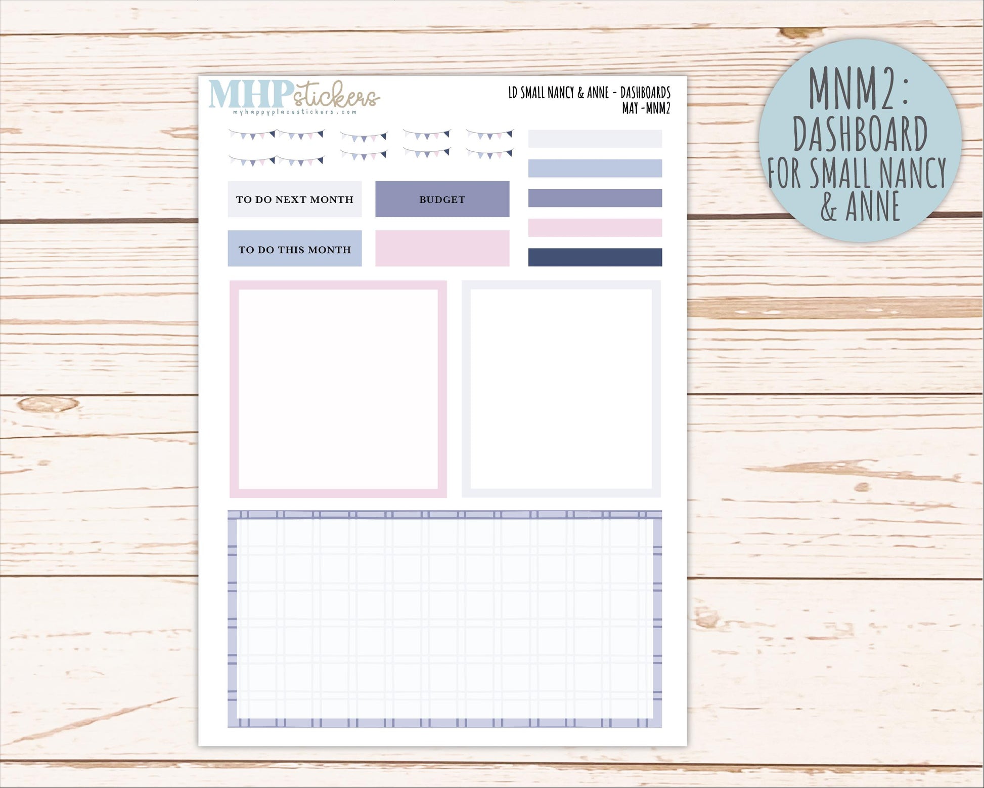MAY 2026 Neutral Collection Stickers for Small Nancy & Anne. Laurel Denise Planners || MN