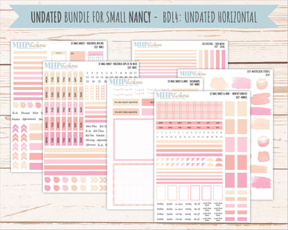 JULY 2026 Neutral Collection Stickers for Small Nancy & Anne. Laurel Denise Planners || MN