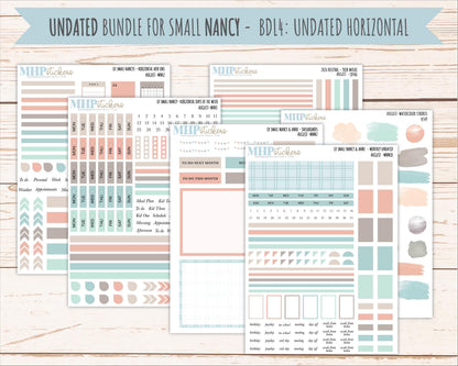 AUGUST 2026 Neutral Collection Stickers for Small Nancy & Anne. Laurel Denise Planners || MN