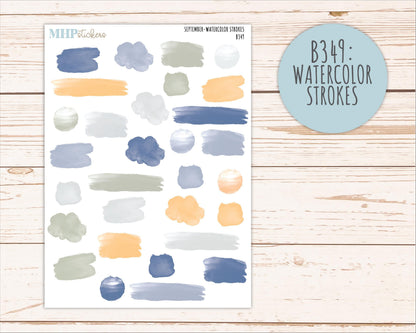 SEPTEMBER 2026 Neutral Collection Stickers for Small Nancy & Anne. Laurel Denise Planners || MN