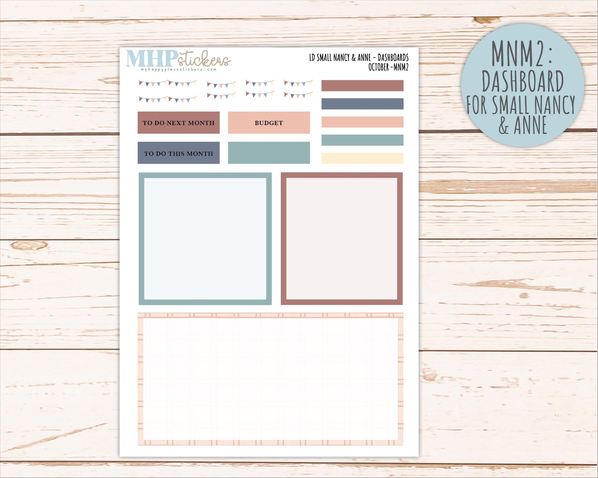 OCTOBER 2026 Neutral Collection Stickers for Small Nancy & Anne. Laurel Denise Planners || MN