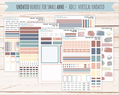 OCTOBER 2026 Neutral Collection Stickers for Small Nancy & Anne. Laurel Denise Planners || MN