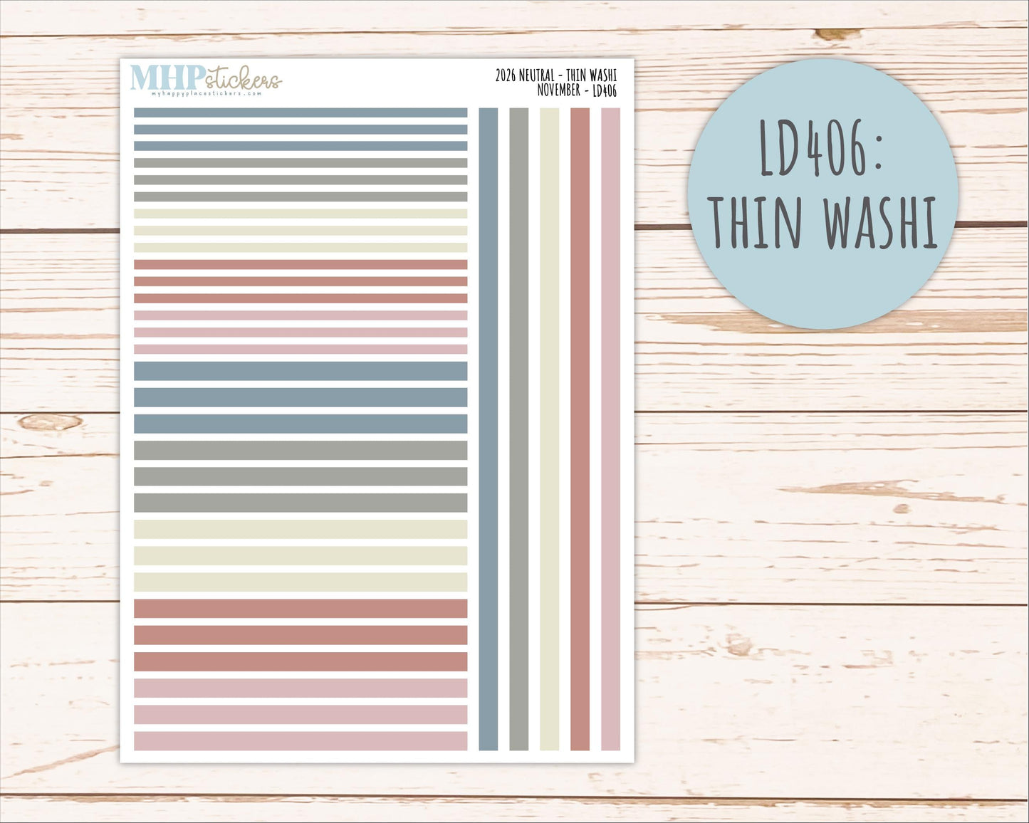 NOVEMBER 2026 Neutral Collection Stickers for Small Nancy & Anne. Laurel Denise Planners || MN