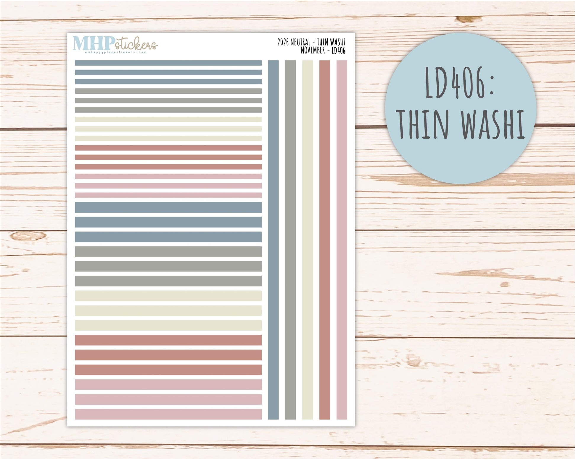 NOVEMBER 2026 Neutral Collection Stickers for Small Nancy & Anne. Laurel Denise Planners || MN