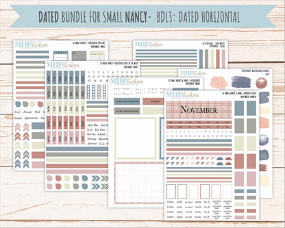 NOVEMBER 2026 Neutral Collection Stickers for Small Nancy & Anne. Laurel Denise Planners || MN