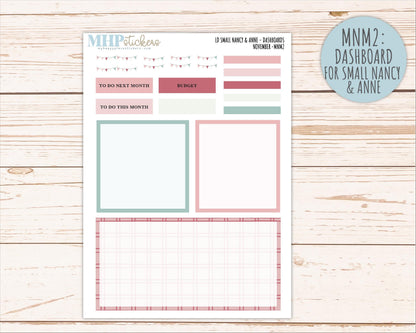 DECEMBER 2026 Neutral Collection Stickers for Small Nancy & Anne. Laurel Denise Planners || MN