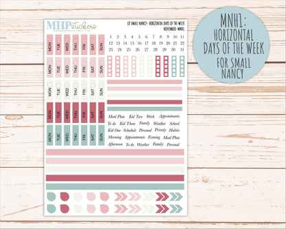 DECEMBER 2026 Neutral Collection Stickers for Small Nancy & Anne. Laurel Denise Planners || MN