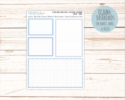 JANUARY 2026 Neutral Collection Stickers for the Large Nancy, Anne, & Billie Laurel Denise Planners || OGN