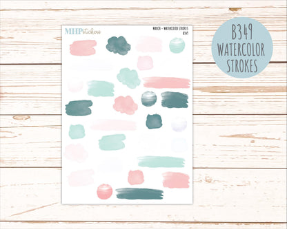 MARCH 2026 Neutral Collection Stickers for the Large Nancy, Anne, & Billie Laurel Denise Planners || OGN