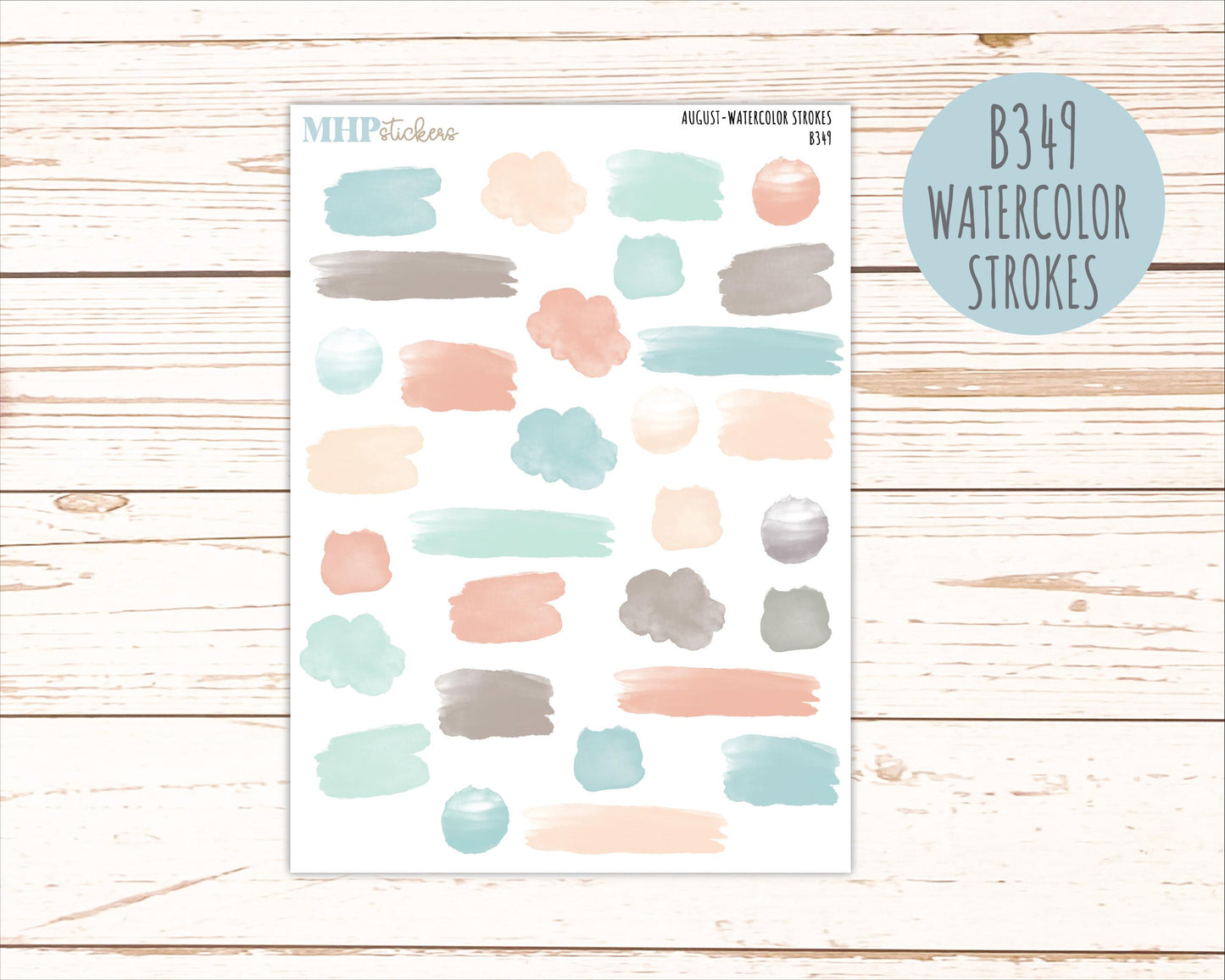 AUGUST 2026 Neutral Collection Stickers for the Large Nancy, Anne, & Billie Laurel Denise Planners || OGN