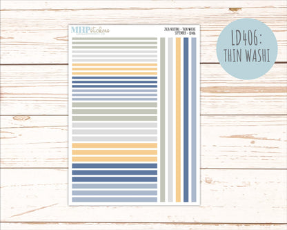 SEPTEMBER 2026 Neutral Collection Stickers for the Large Nancy, Anne, & Billie Laurel Denise Planners || OGN
