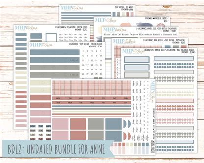 NOVEMBER 2026 Neutral Collection Stickers for the Large Nancy, Anne, & Billie Laurel Denise Planners || OGN