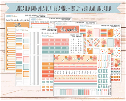 AUGUST 2026 Stickers for Large Nancy, Anne, & Billie Planners. Laurel Denise Planners "Groovy Summer" || OG