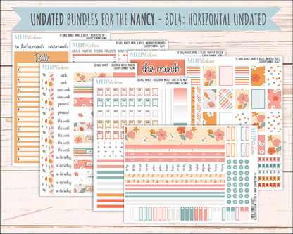 AUGUST 2026 Stickers for Large Nancy, Anne, & Billie Planners. Laurel Denise Planners "Groovy Summer" || OG