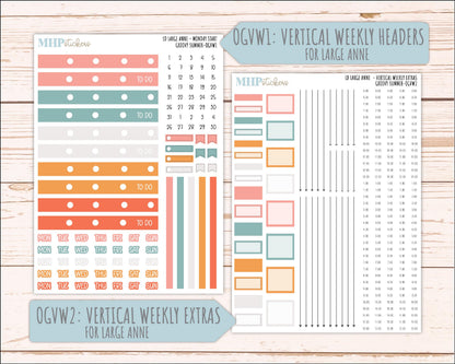 AUGUST 2026 Stickers for Large Nancy, Anne, & Billie Planners. Laurel Denise Planners "Groovy Summer" || OG
