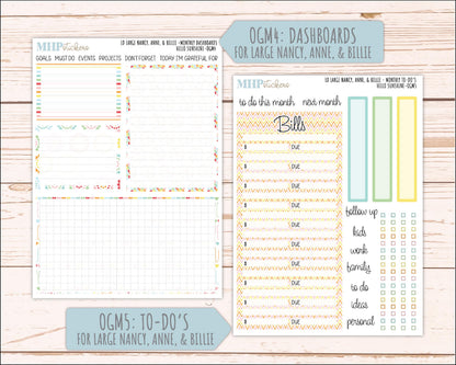 AUGUST 2026 Stickers for Large Nancy, Anne, & Billie Planners. Laurel Denise Planners "Hello Sunshine" || OG