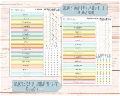 AUGUST 2026 Stickers for Large Nancy, Anne, & Billie Planners. Laurel Denise Planners "Hello Sunshine" || OG