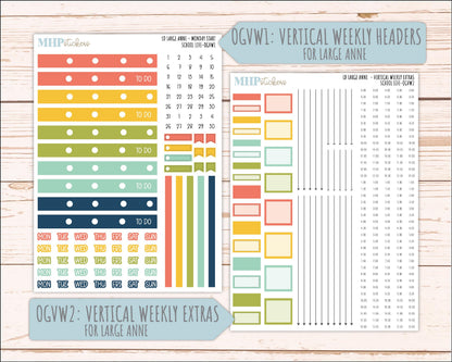 AUGUST and SEPTEMBER 2026 Stickers for Large Nancy, Anne, & Billie Planners. Laurel Denise Planners "School Life" || OG