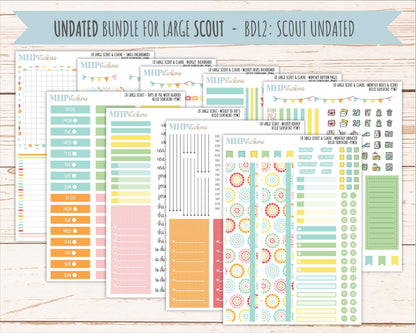 AUGUST 2026 Stickers for the Large Scout, Large Claire, and Large Luna Laurel Denise Planners "Hello Sunshine" || PT