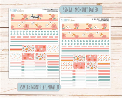 AUGUST 2026 Stickers for the Small Scout Planner. For Laurel Denise Planners. "Groovy Summer" ||SS