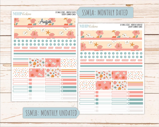 AUGUST 2026 Stickers for the Small Scout Planner. For Laurel Denise Planners. "Groovy Summer" ||SS