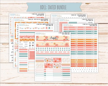 AUGUST 2026 Stickers for the Small Scout Planner. For Laurel Denise Planners. "Groovy Summer" ||SS