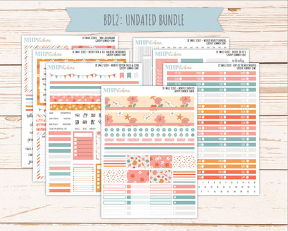 AUGUST 2026 Stickers for the Small Scout Planner. For Laurel Denise Planners. "Groovy Summer" ||SS