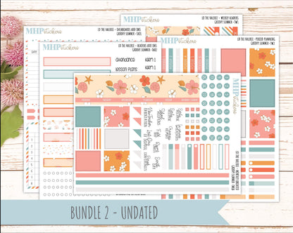 AUGUST Stickers for The Valerie Laurel Denise Planner "Groovy Summer" || TC