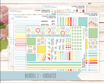 AUGUST Stickers for The Valerie Laurel Denise Planner "Hello Sunshine" || TC