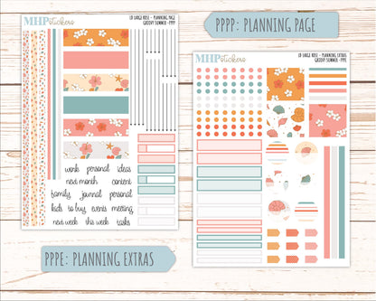 AUGUST 2026 Stickers for the Large Rose Laurel Denise Planner. "Groovy Summer" || PP