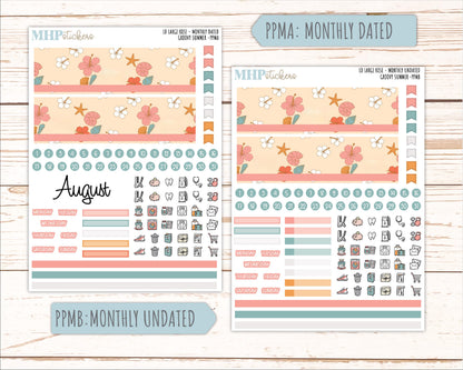 AUGUST 2026 Stickers for the Large Rose Laurel Denise Planner. "Groovy Summer" || PP