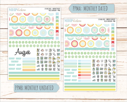 AUGUST 2026 Stickers for the Large Rose Laurel Denise Planner. "Hello Sunshine" || PP