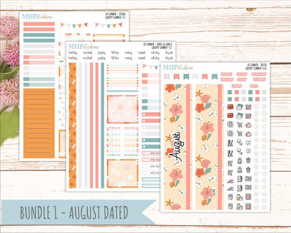 AUGUST 2026 Stickers for The Carmen Laurel Denise Planner "Groovy Summer" || C