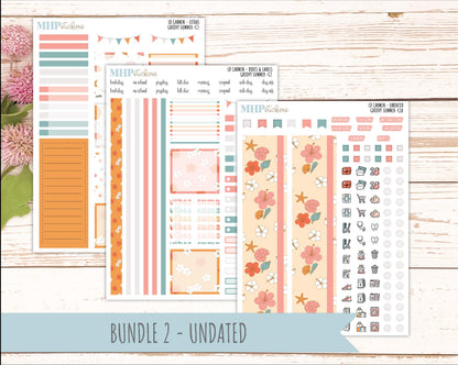 AUGUST 2026 Stickers for The Carmen Laurel Denise Planner "Groovy Summer" || C