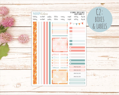 AUGUST 2026 Stickers for The Carmen Laurel Denise Planner "Groovy Summer" || C