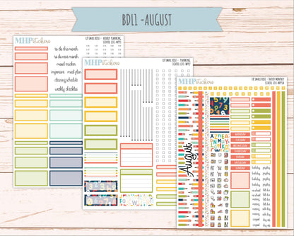 AUGUST & SEPTEMBER 2026 Stickers for The Small Rose Laurel Denise Planner. "School Life" || MPP