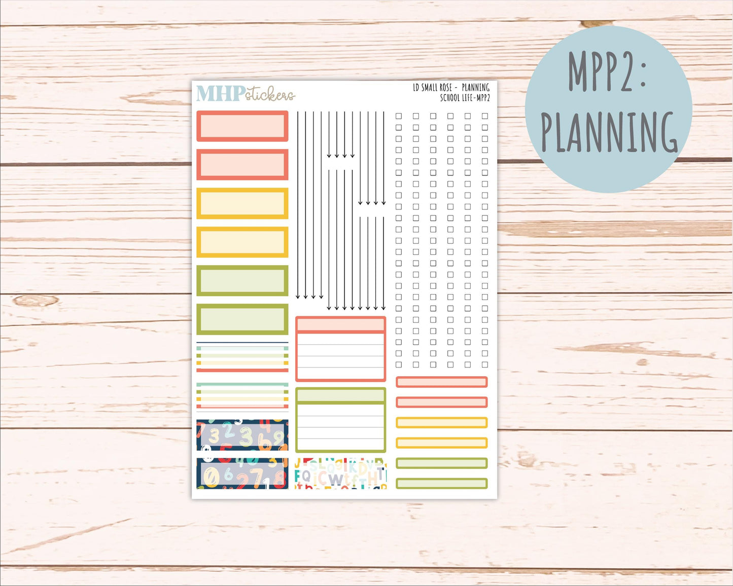 AUGUST & SEPTEMBER 2026 Stickers for The Small Rose Laurel Denise Planner. "School Life" || MPP