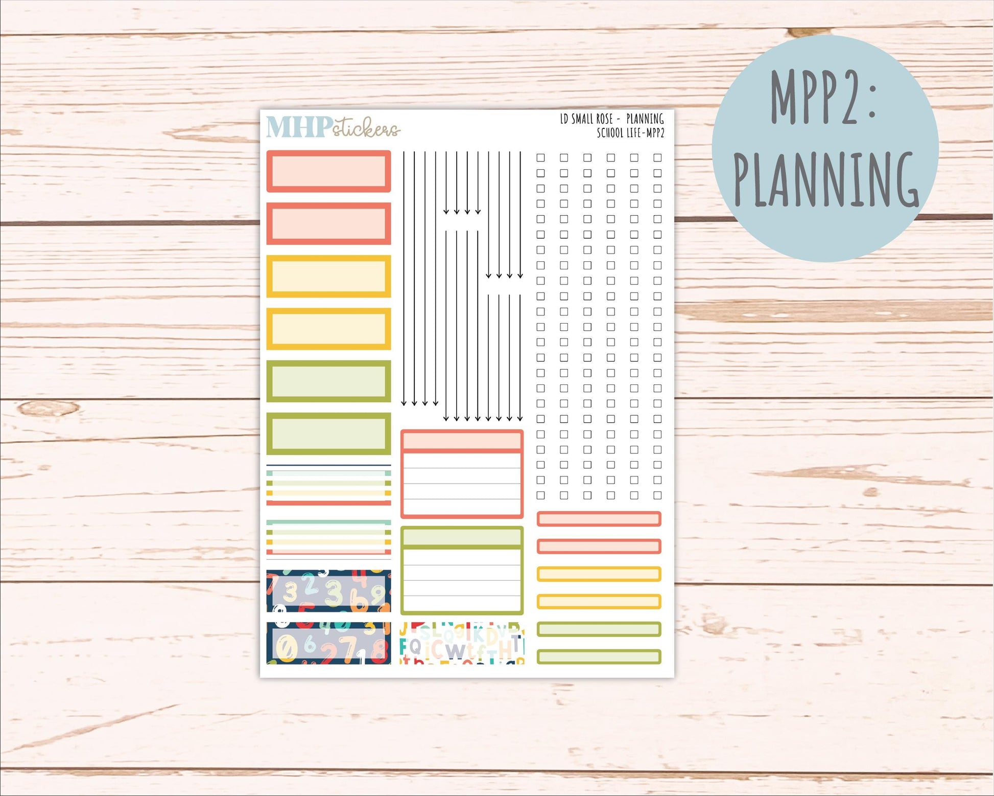 AUGUST & SEPTEMBER 2026 Stickers for The Small Rose Laurel Denise Planner. "School Life" || MPP