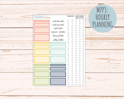 AUGUST & SEPTEMBER 2026 Stickers for The Small Rose Laurel Denise Planner. "School Life" || MPP