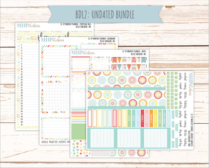 AUGUST Monthly Kit for 7x9 Erin Condren Planners. 2026 Collection "Hello Sunshine" || ECM