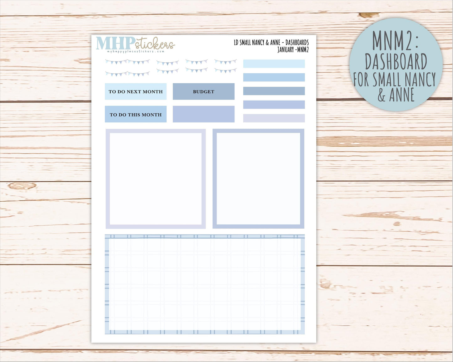 JANUARY 2026 Neutral Collection Stickers for Small Nancy & Anne. Laurel Denise Planners || MN