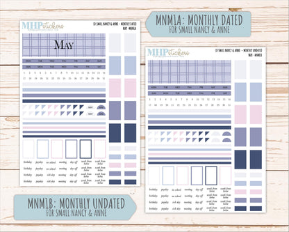 MAY 2026 Neutral Collection Stickers for Small Nancy & Anne. Laurel Denise Planners || MN