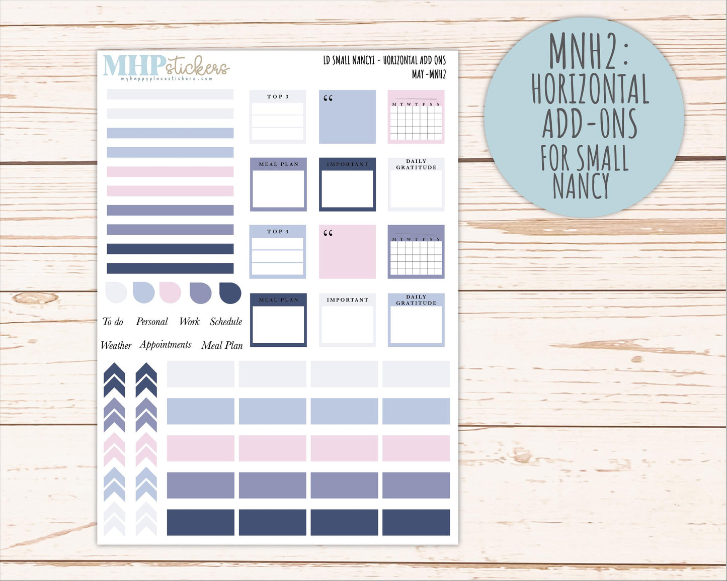 MAY 2026 Neutral Collection Stickers for Small Nancy & Anne. Laurel Denise Planners || MN