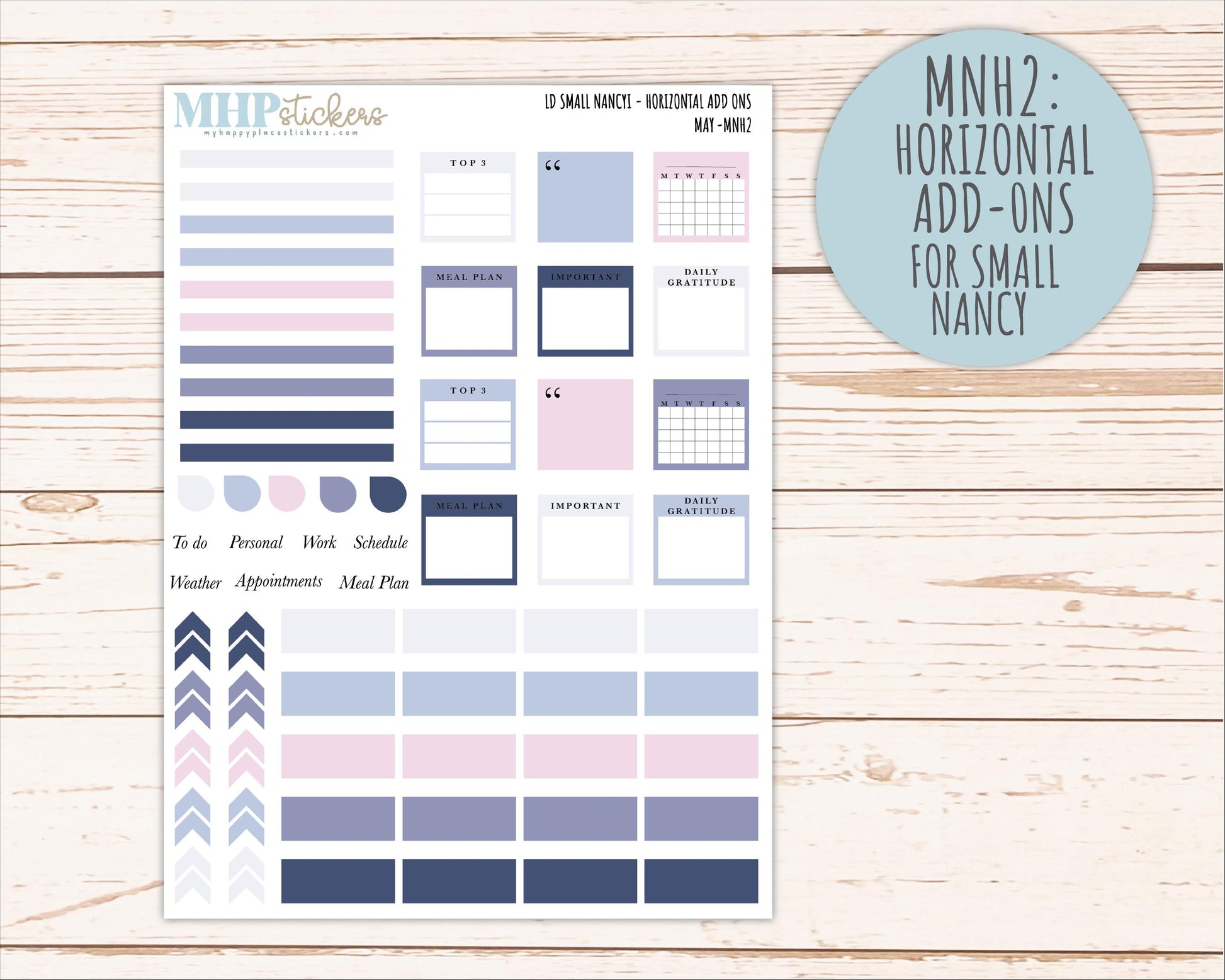 MAY 2026 Neutral Collection Stickers for Small Nancy & Anne. Laurel Denise Planners || MN
